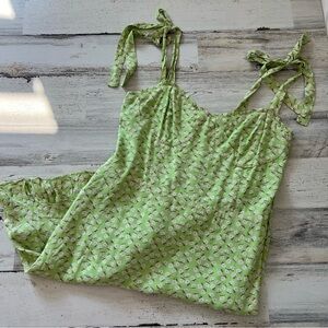 North End Green Floral Dress